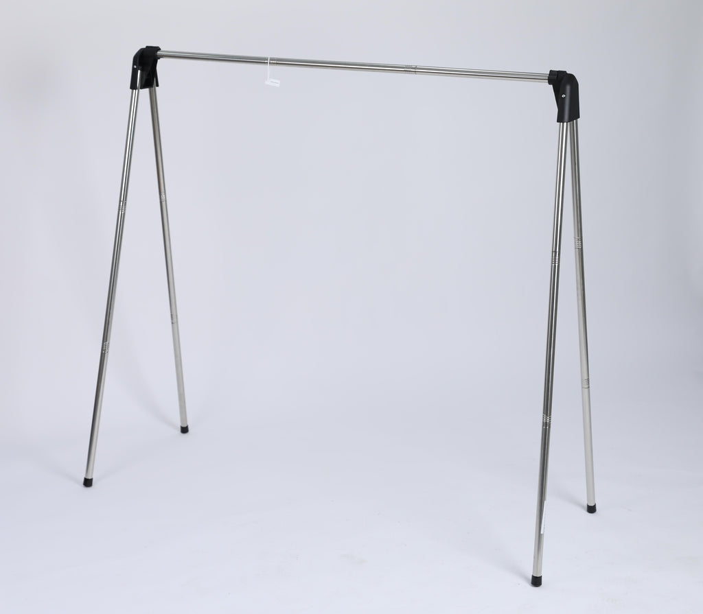 Virkingboard Durable Clothes Drying Rack - Stylish Silver and Black Finish