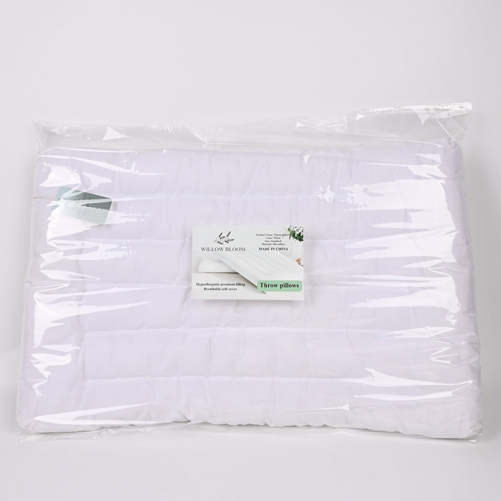 WILLOW BLOOM Premium Decorative Throw Pillows Comfort Support for Couch, Sofa, and Bed