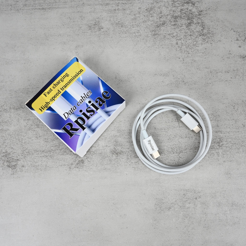 Rpisiae White Flat Type‑C Data Cable Fast Charging & Sync Cable for Android Phones