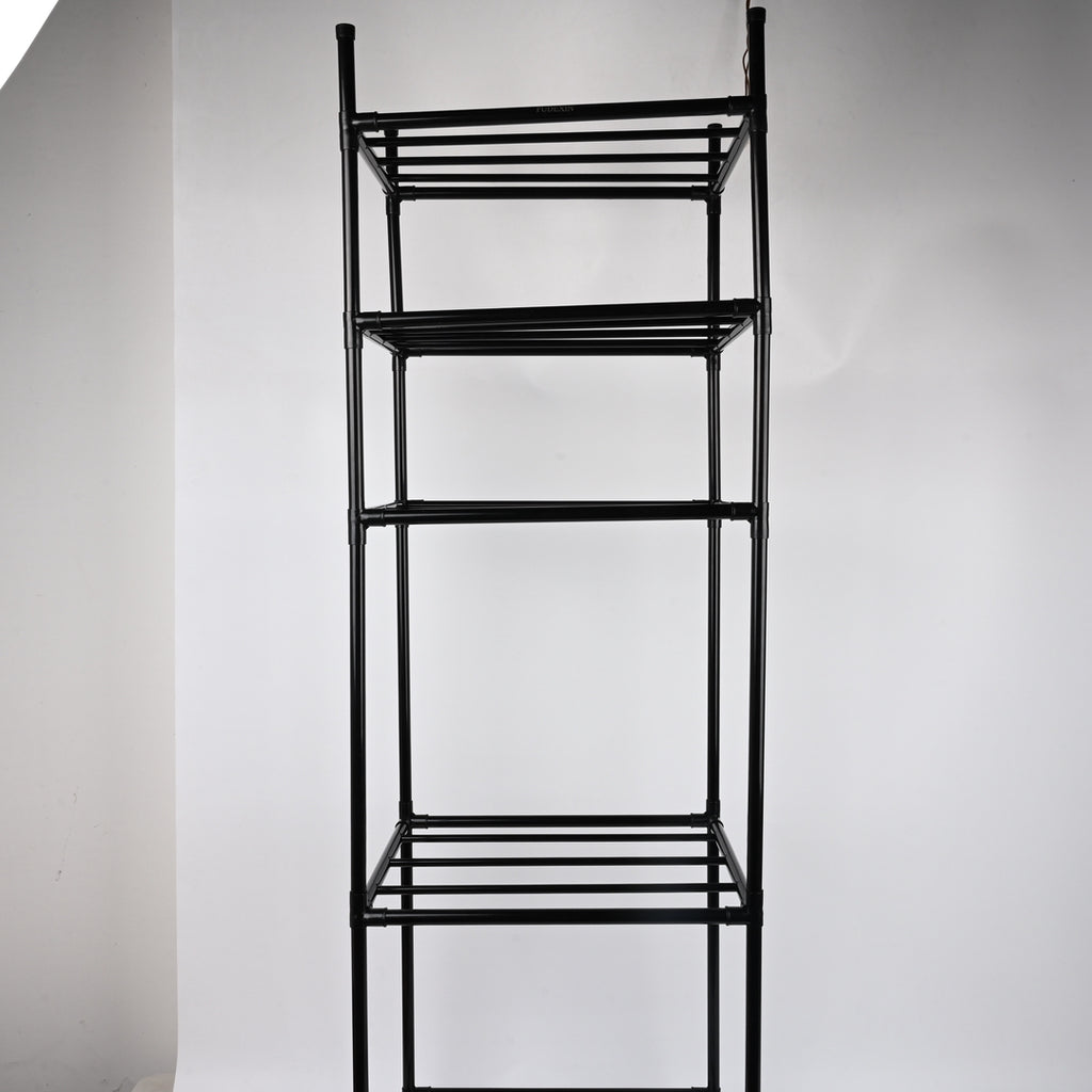 FUDEXIN 5-Tier Heavy-Duty Storage Racks Extra Thick Steel Storage Racks for Kitchen Pantry Garage Organization