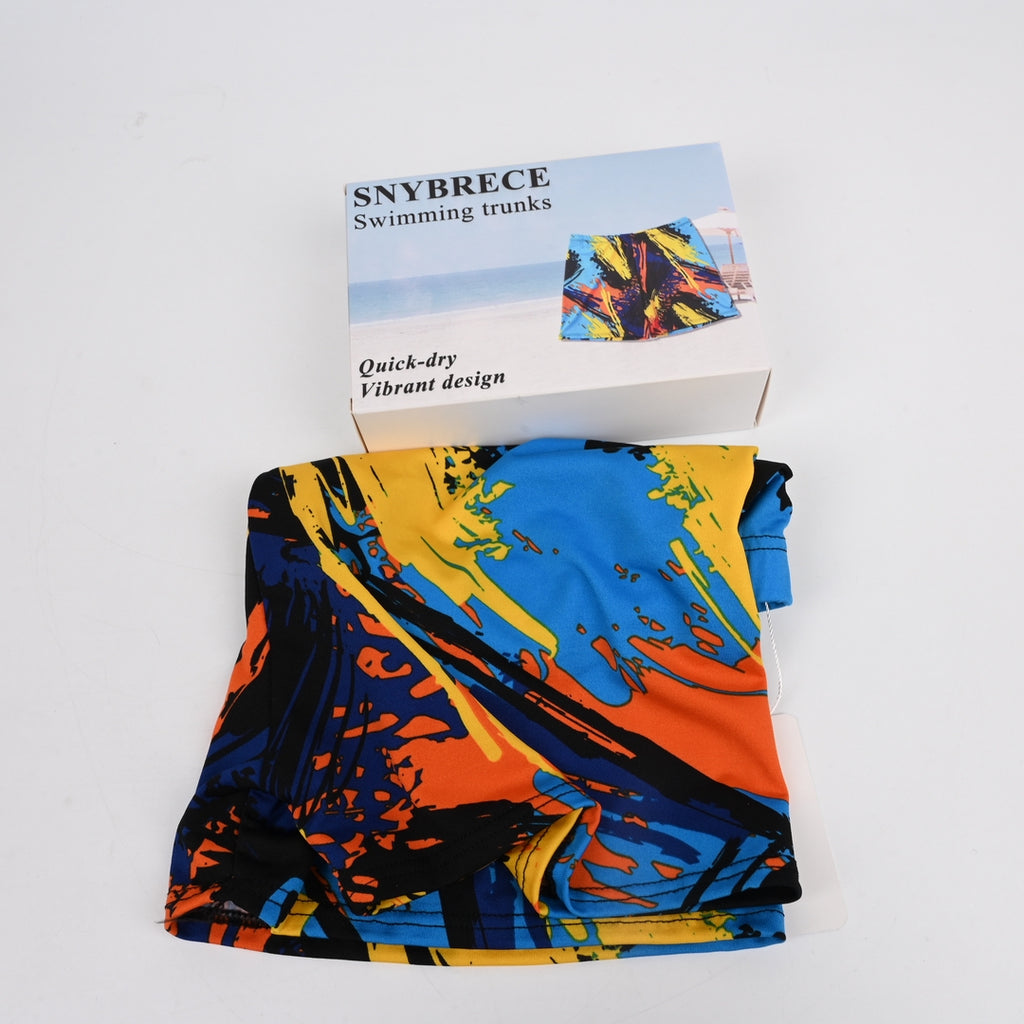 SNYBRECE Men's Quick-Dry Swimming Trunks Comfortable Beach & Pool Swimwear