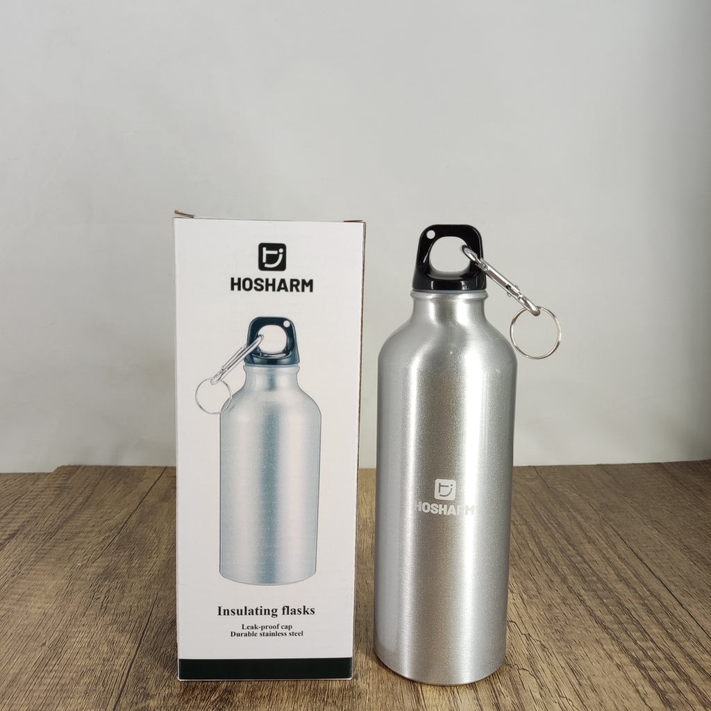 HOSHARM Silver Insulating Flask - 16 fl oz Stainless Steel for Hot & Cold Beverages