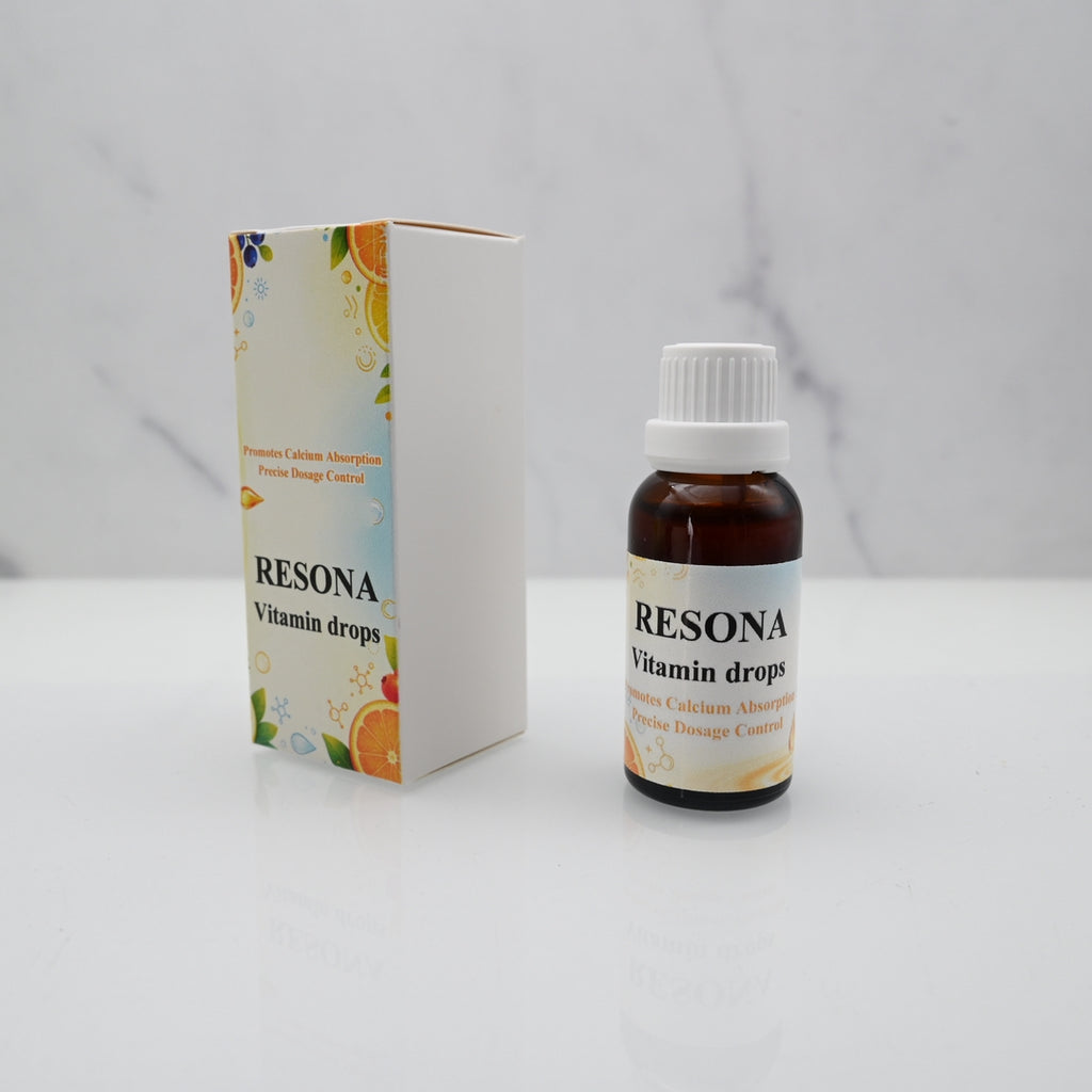 RESONA Baby Vitamin D3 Drops – Sugar-Free Liquid for Calcium & Bone Support