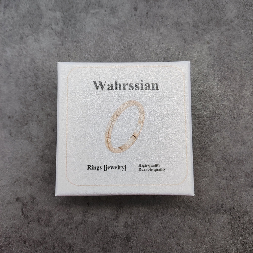 Wahrssian Elegant Rose Gold Stainless Steel Ring - SKU: RG123456