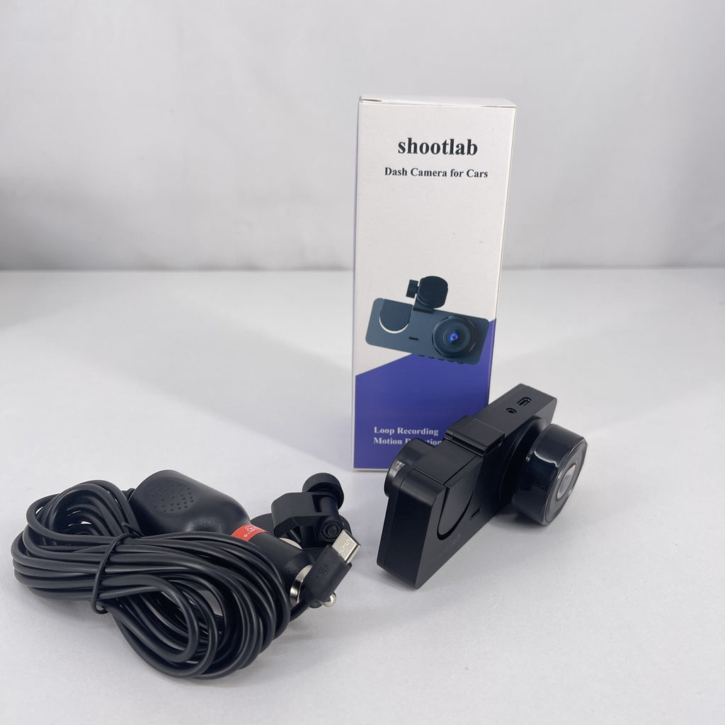 shootlab Smart Wireless Dash Camera for Cars - Dual Lens HD Recording with WiFi Connectivity