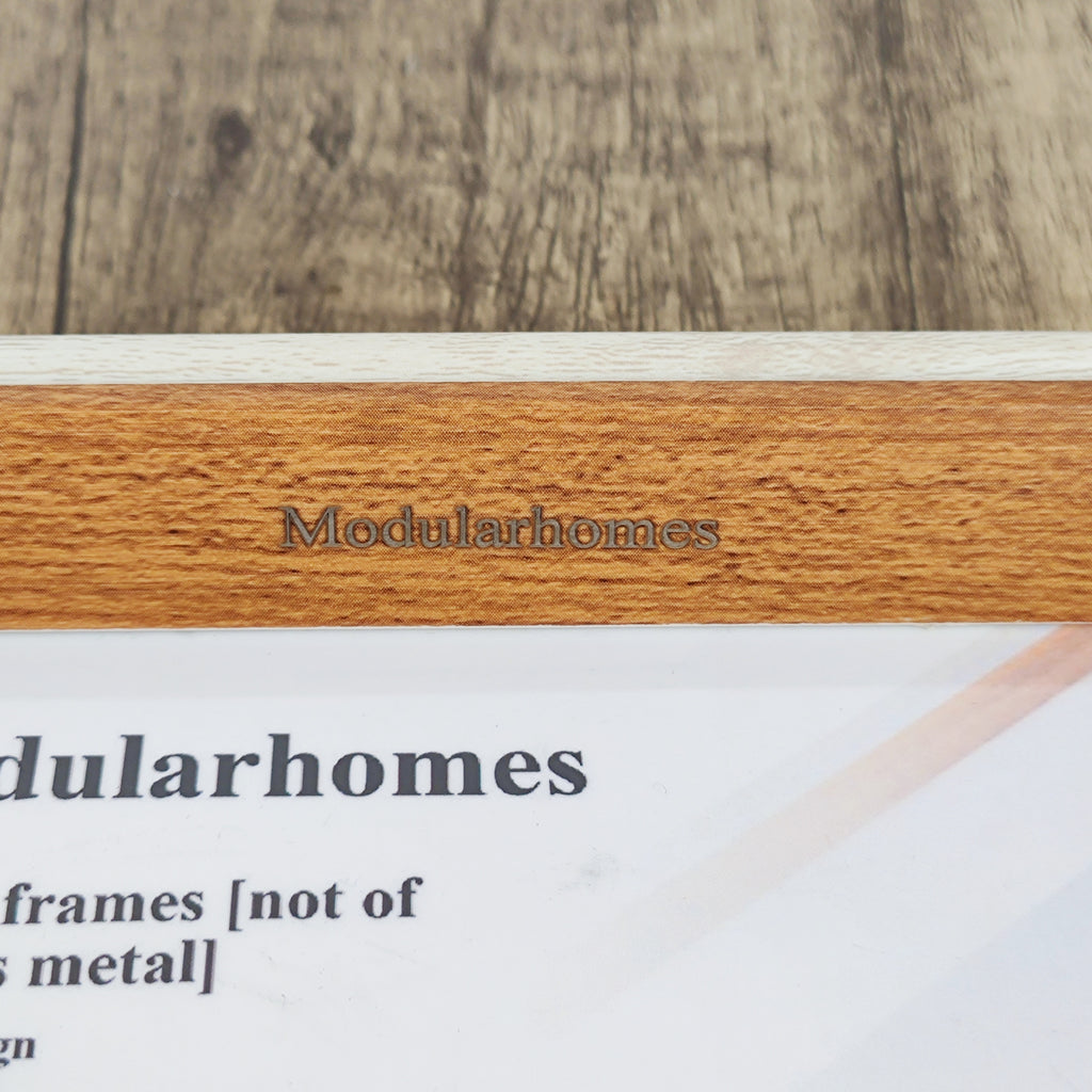 Modularhomes Elegant White & Brown Picture Frames [not of precious metal] Premium PS/Plexiglass Material