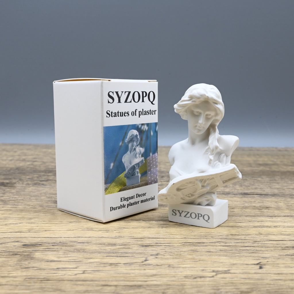 SYZOPQ Handcrafted Statues of Plaster Classic Greek-Inspired Decorative Plaster Statues for Home & Gallery Display