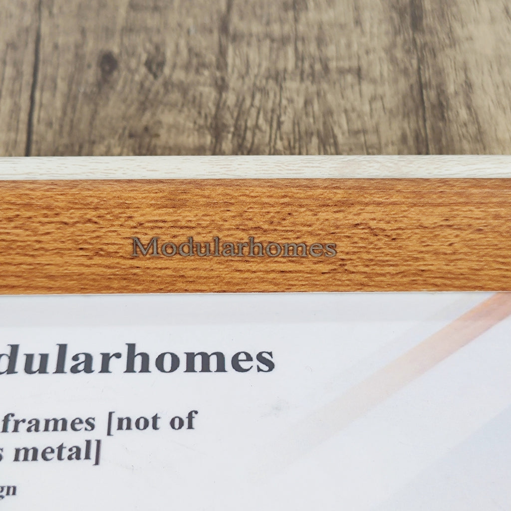 Modularhomes Elegant White & Brown Picture Frames [not of precious metal] Premium PS/Plexiglass Material