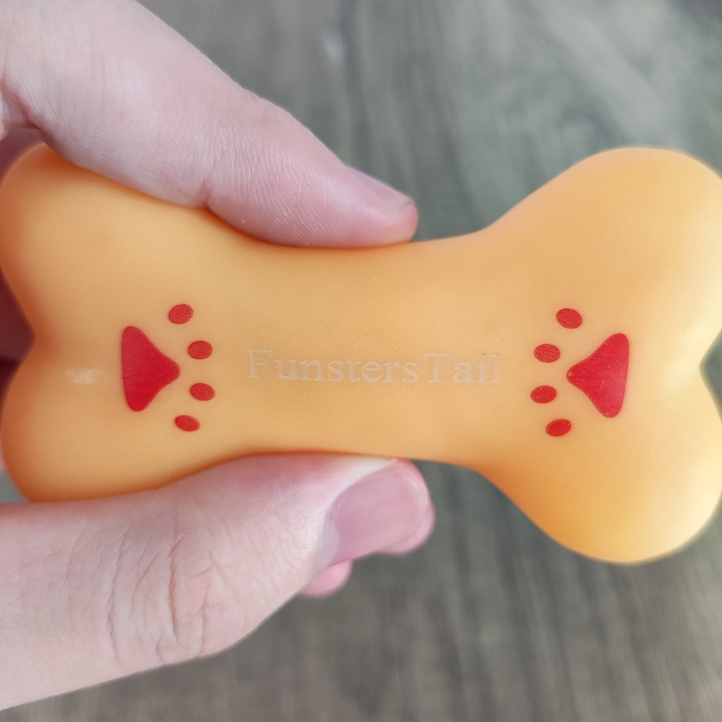 FunstersTail Dog Bone Toy for Aggressive Chewers (Small Breed)