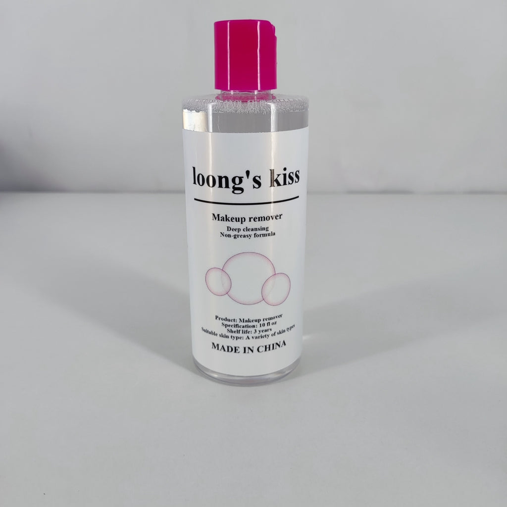 loong's kiss Gentle Makeup Remover for All Skin Types – Non-Irritating Formula with Convenient Pump Dispenser