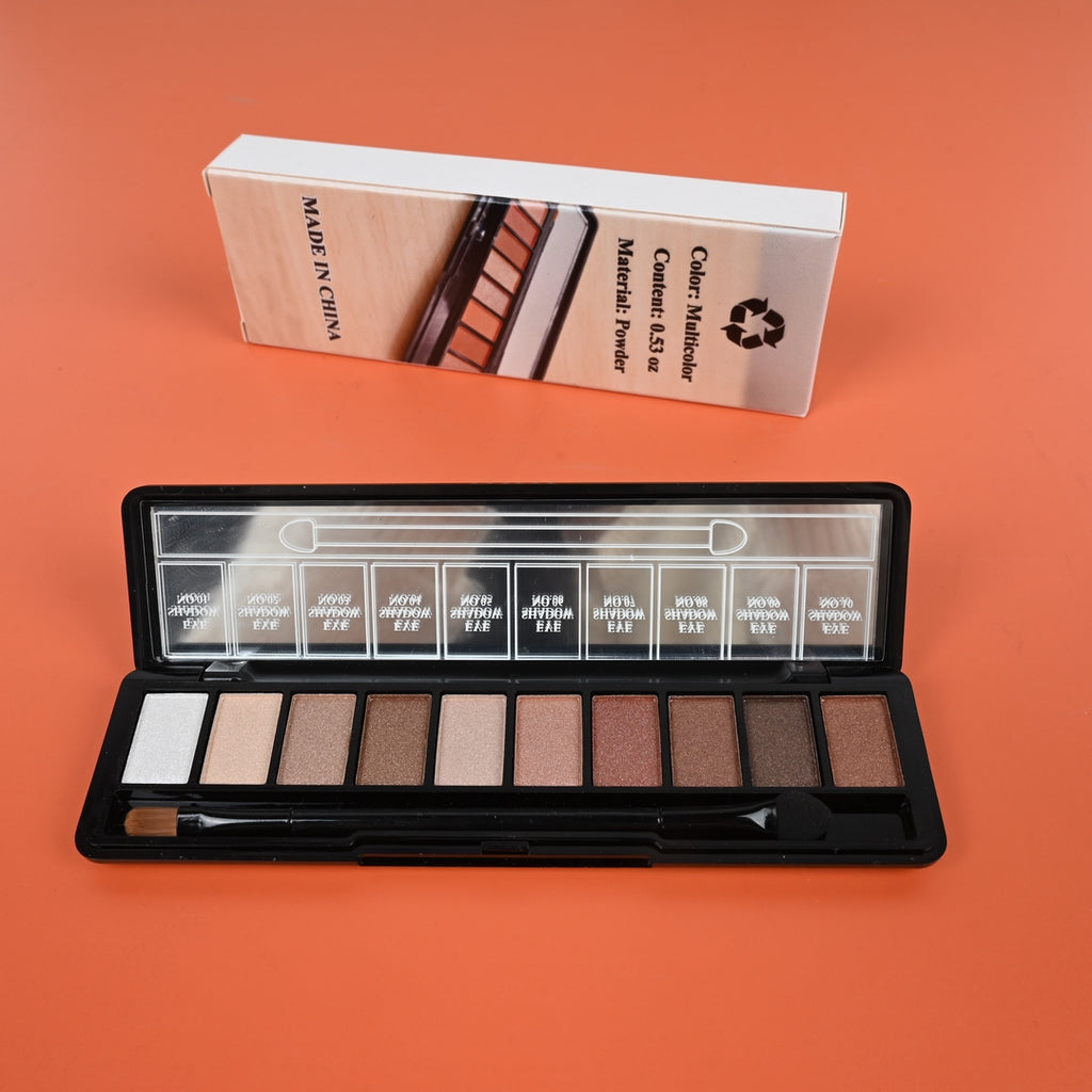 HKH 10 Color Eyeshadow Palette Highly Pigmented Blendable Makeup Kit