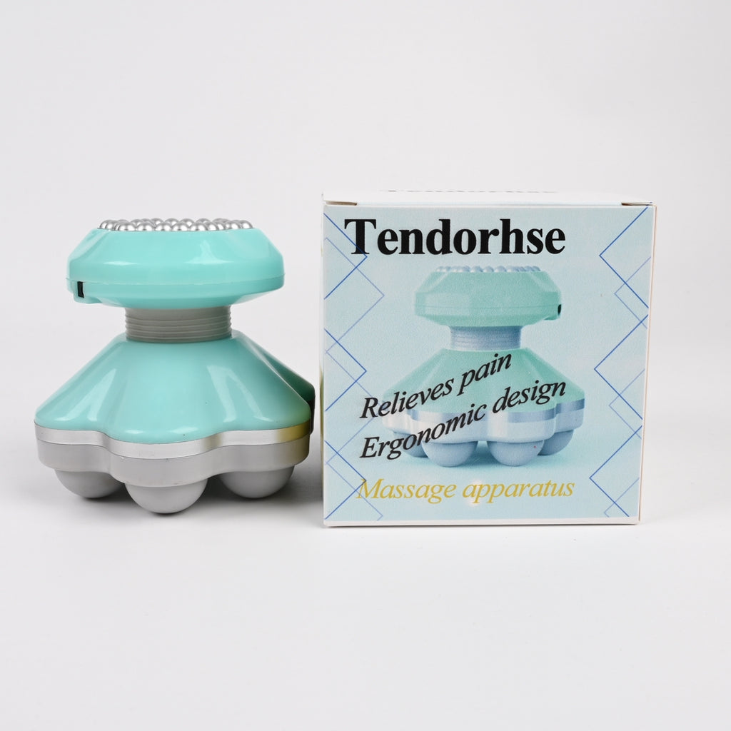 Tendorhse Light Green Mini Massager Portable USB Rechargeable Massage Apparatus for Stress Relief