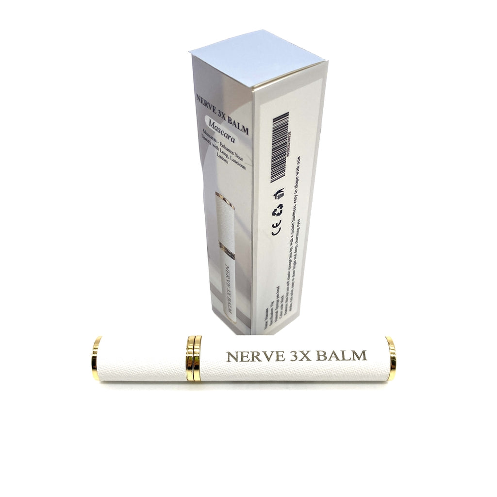 NERVE 3X BALM Mascara Black Sponge Pen Head 10G Thin Elastic Hardness One Stroke Rich Color Bright Deep Charming Eyes Mascara