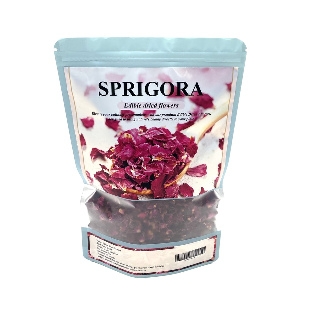 SPRIGORA Edible dried flowers-Cake Decorating, Baking & Tea – Natural Organic Garnish for Cupcakes, Cocktails, and Culinary Arts
