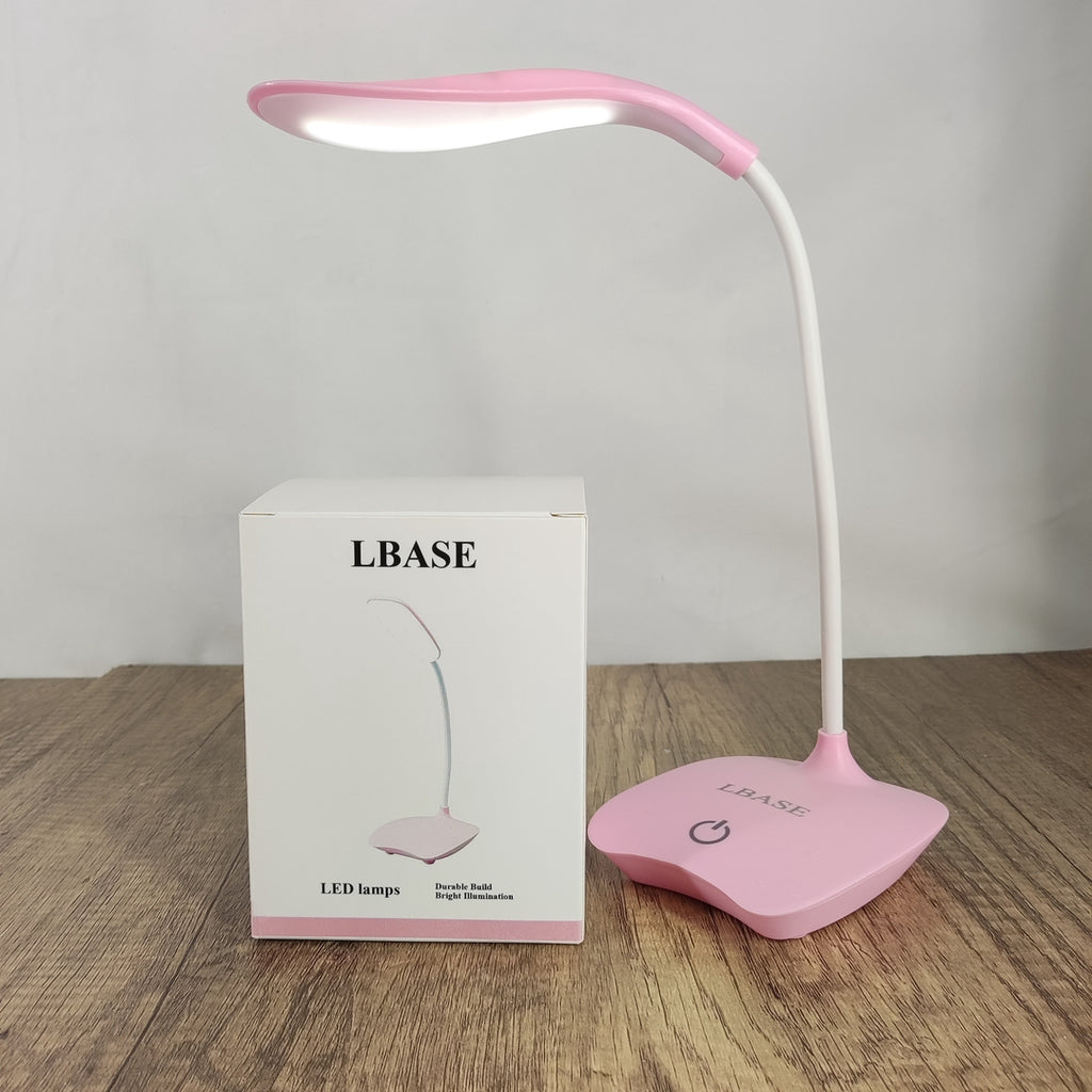 LBASE LED Desk Lamp with Eye-Caring Light, Adjustable Brightness, and Flexible Design