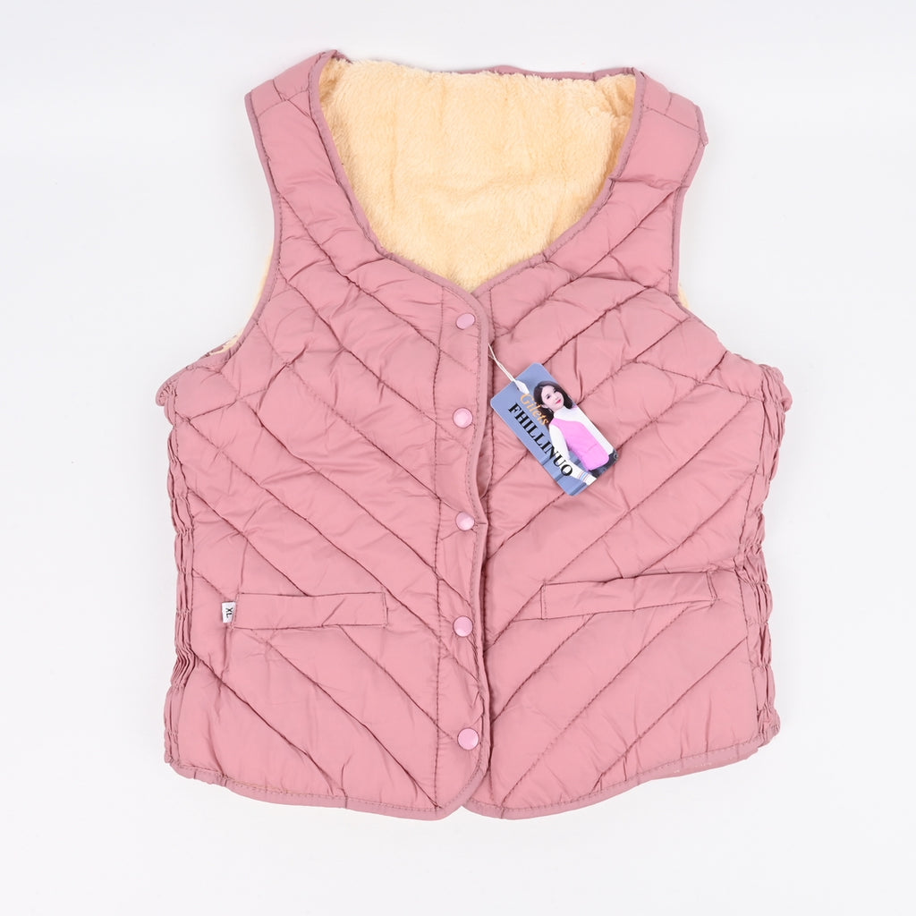 FHILLINUO Womens Winter Down Gilets Slim Fit Sleeveless Puffer Vest Warm Fashion
