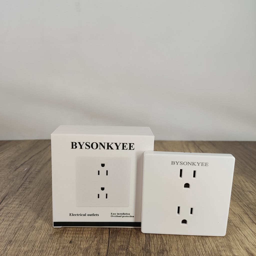 BYSONKYEE American Standard 6-Socket Outlet - Durable Power Strip for Home and Office