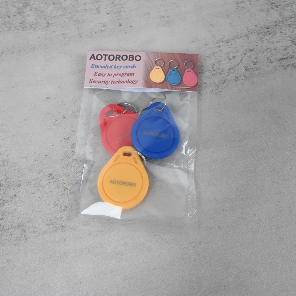 AOTOROBO Round Firewall Elevator Access Control Card PVC RFID Key Fobs for Community Property