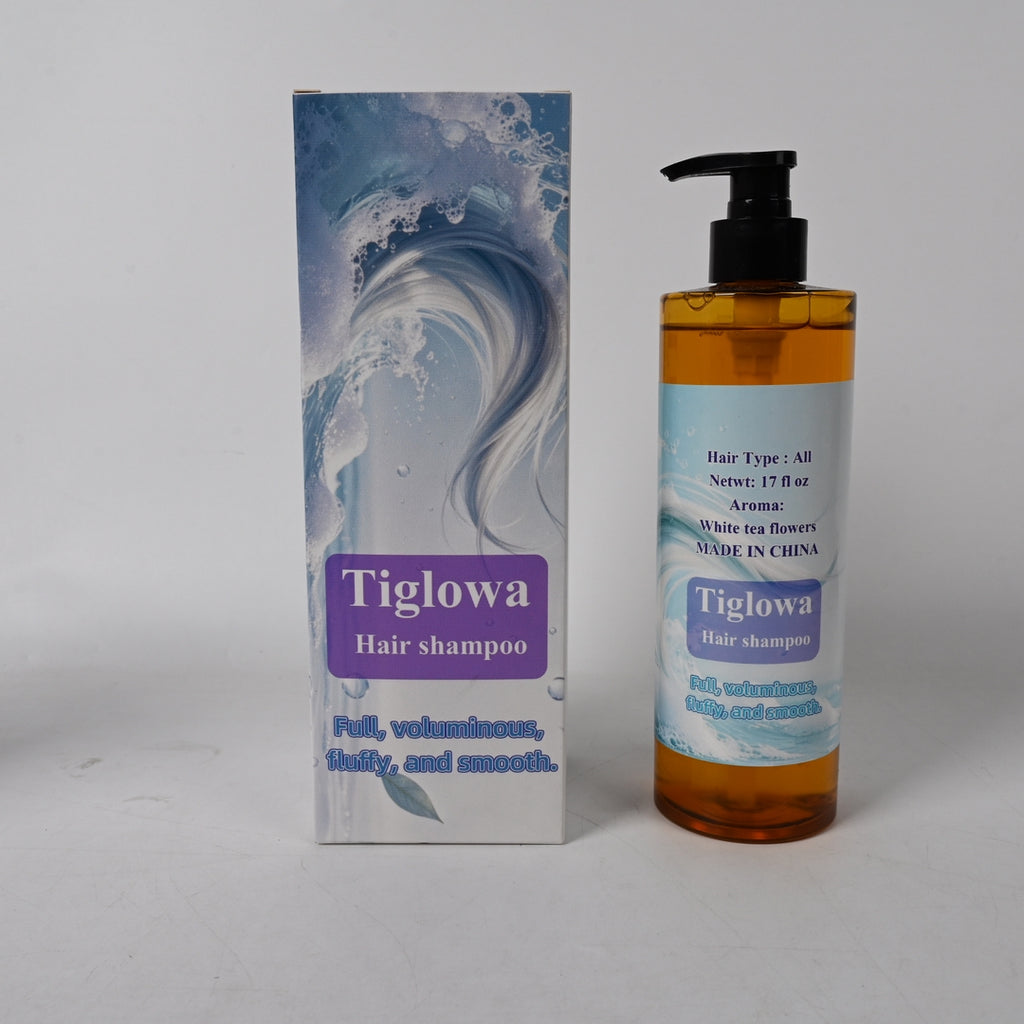 Tiglowa Hair Shampoo White Tea Scent Gentle Cleansing Nourishing Paraben Free for All Hair Types