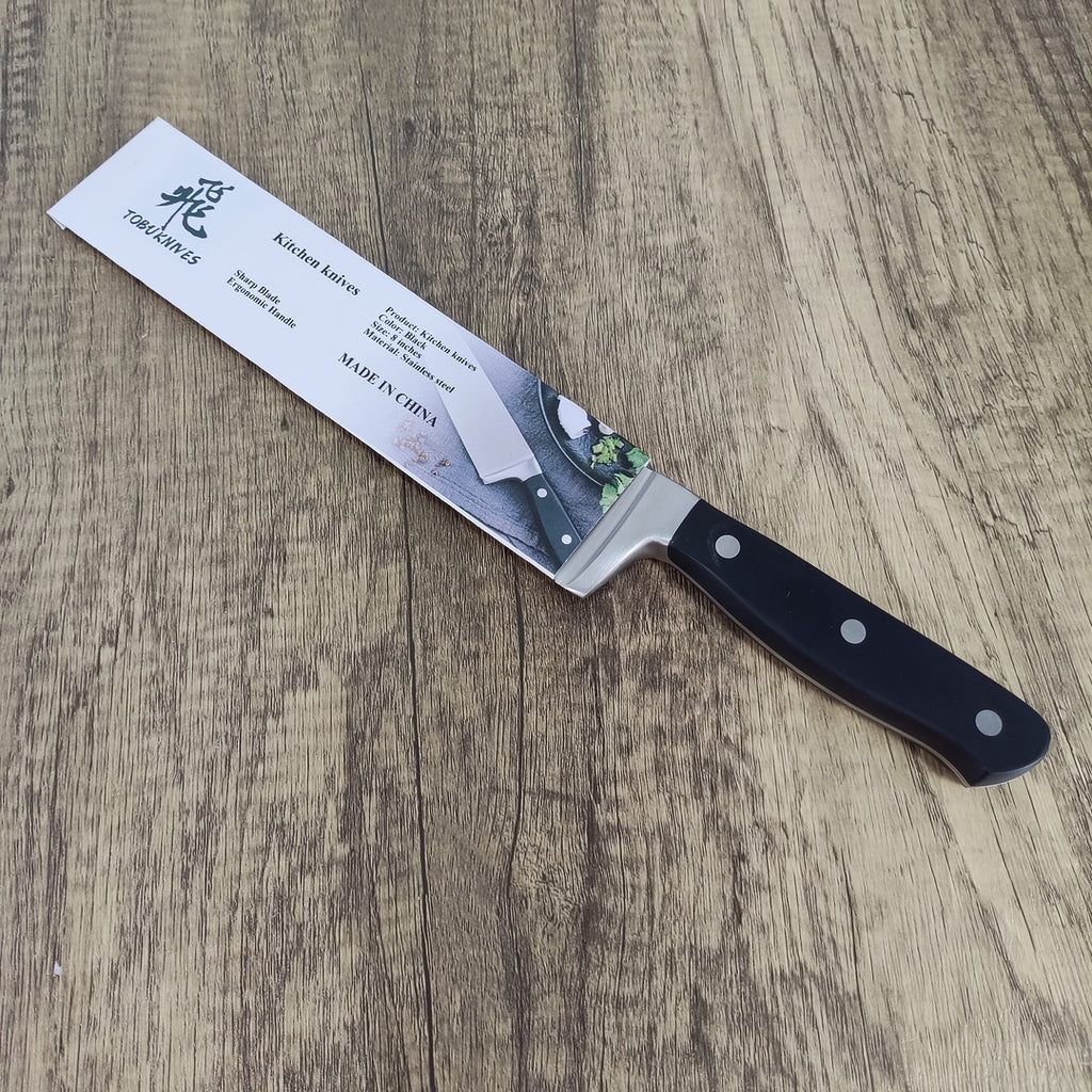 TOBUKNIVES Western Style Kitchen Knife for Home Use, Vegetable and Slicing Knife, Stainless Steel