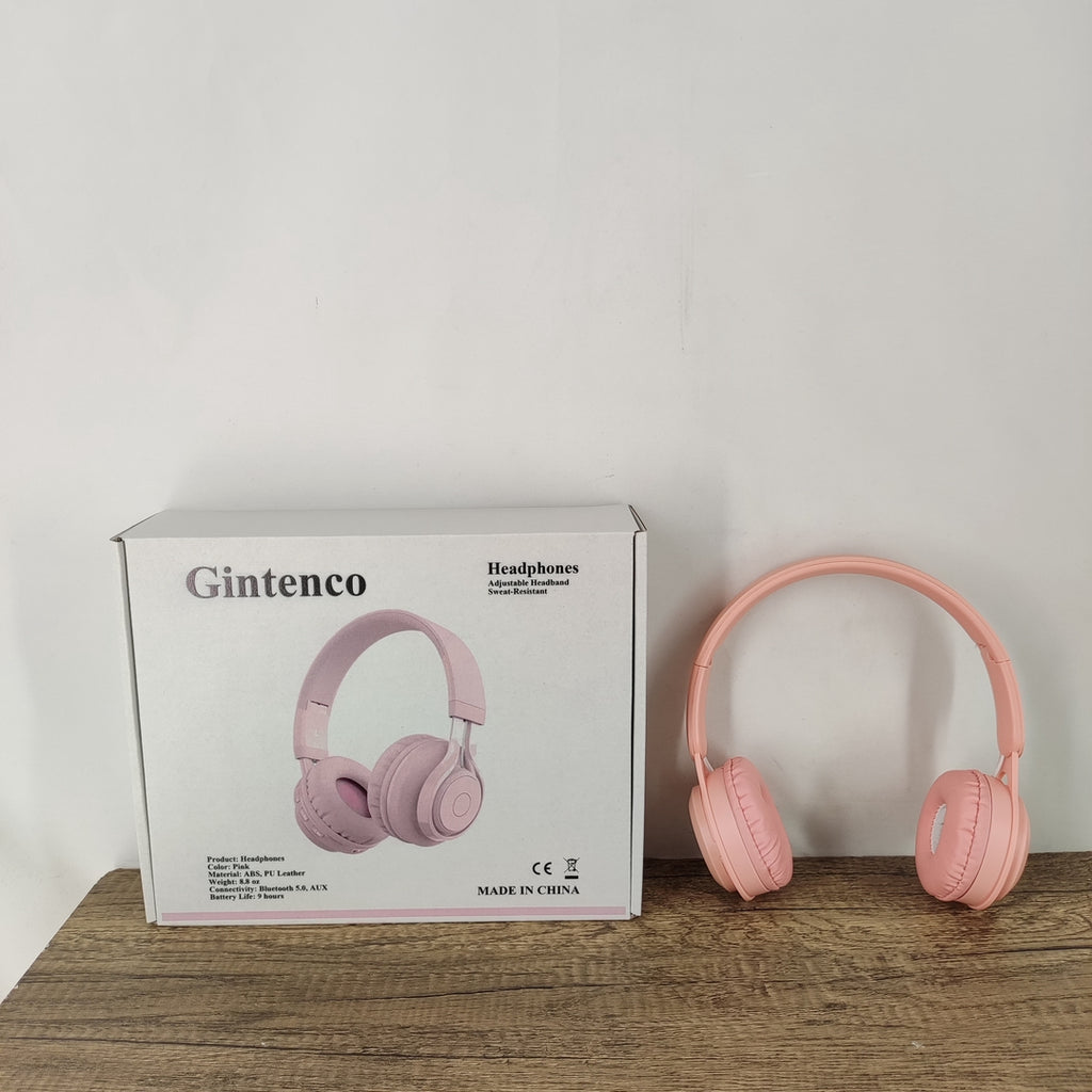 Gintenco Wireless Headphones - HiFi Stereo Headset with Microphone for Immersive Music Experience