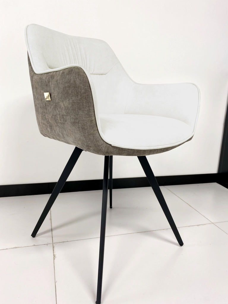 Manoyoson Dining Room Chair, Kitchen Chair, Upholstered Chair, Living Room Chair with Armrests, Velvet Seat, Metal Legs, Turquoise