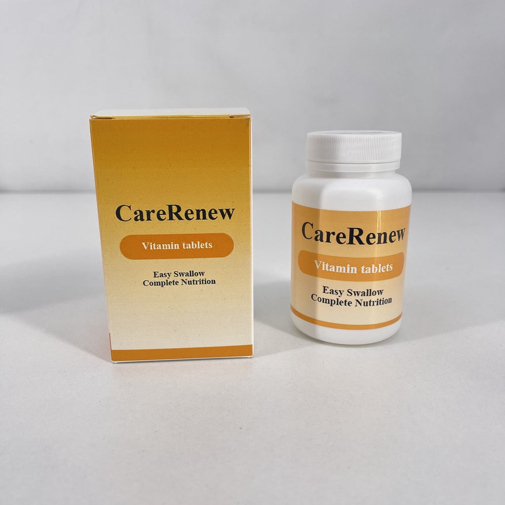 CareRenew Powerful Vitamin C Tablets for Immune Support and Enhanced Health - Approximately 100 Easy-to-Swallow Tablets