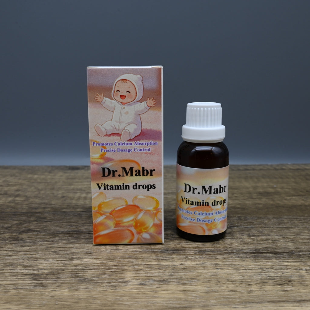 Dr.Mabr Vitamin Drops Ostelin Infant Vitamin D3 Drops Sugar Free Liquid Supports Calcium Absorption and Bone Health