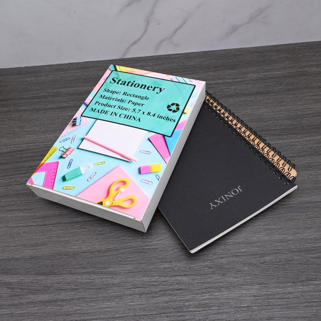 JONIXY Stationery Premium Spiral Bound Notebook Professional Writing Journal