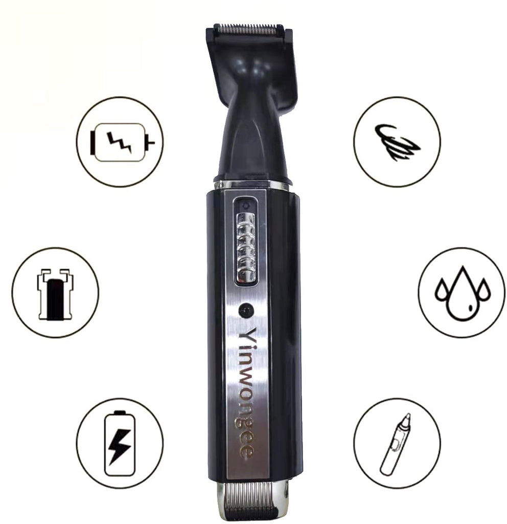 Yinwongee Electric Beard Trimmer for Men, Mens Hair Trimmer Kit for Beard, Face, Nose, and Body