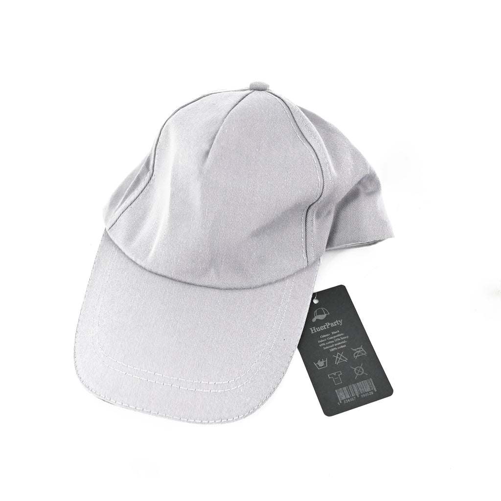 HuerParty Unisex Baseball Cap 100% Cotton, White