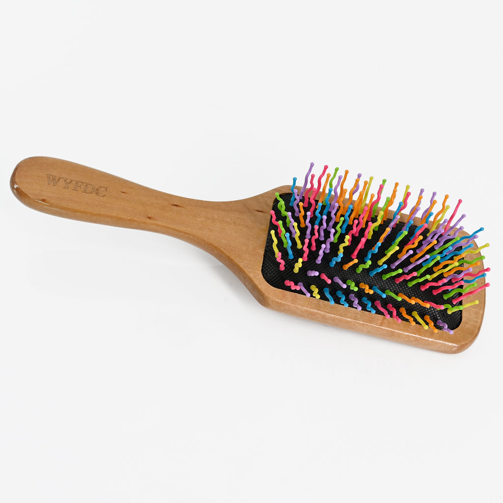 WYFDC™ Wooden Paddle Detangler Hair Comb