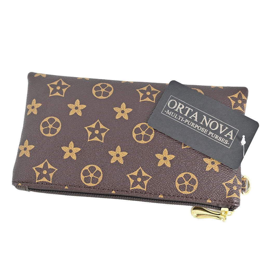 ORTA NOVA Multi-purpose purses,brown
