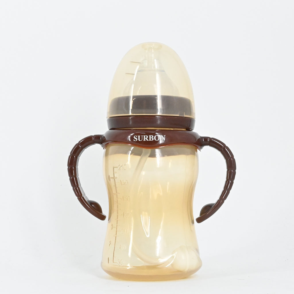 SURBON Anti-Colic Baby Bottle with AirFree Vent,Clear