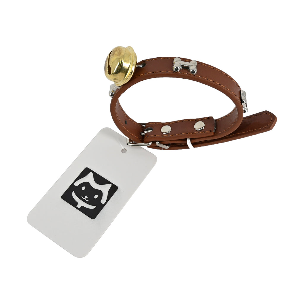 TagME Collars for Animals Alloy Lock Brown