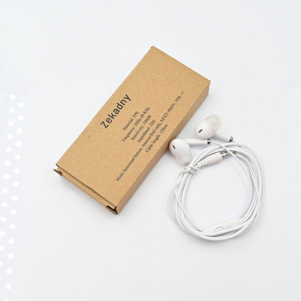 Zekadny Earphones Earbuds Wired Earphones 1 Pack