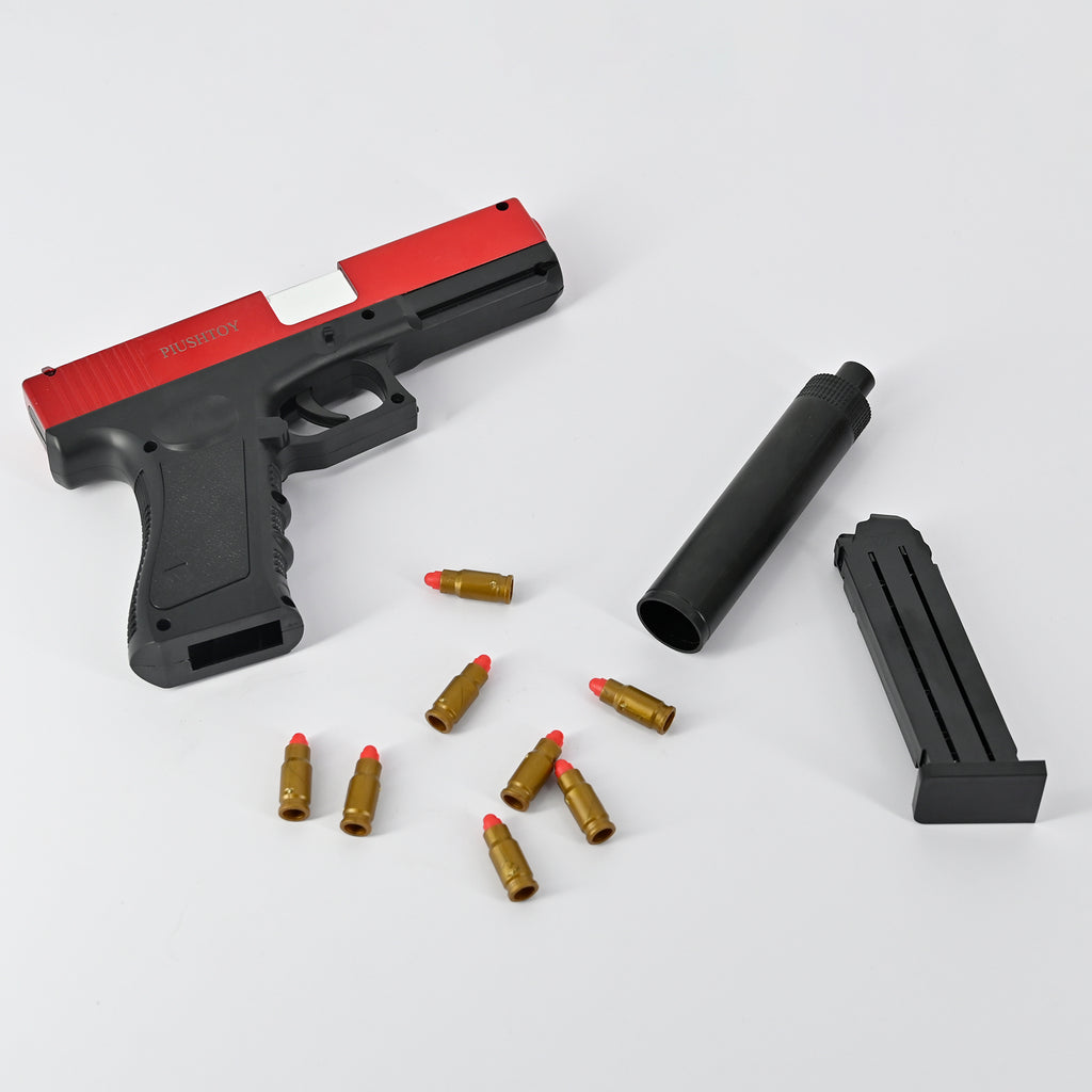 PIUSHTOY Toy Gun Education Toy Model for Over 6 Years Old Kids