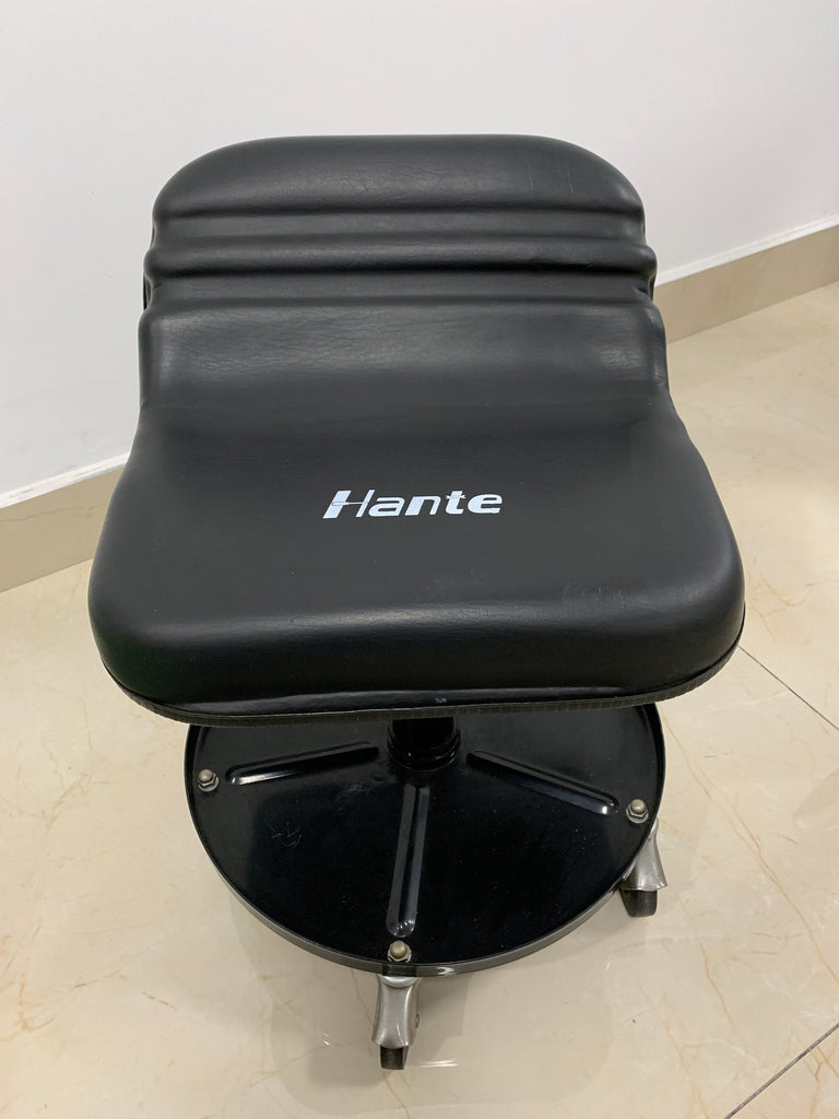Hante Roller Seat, Adjustable Rolling Stool, Black