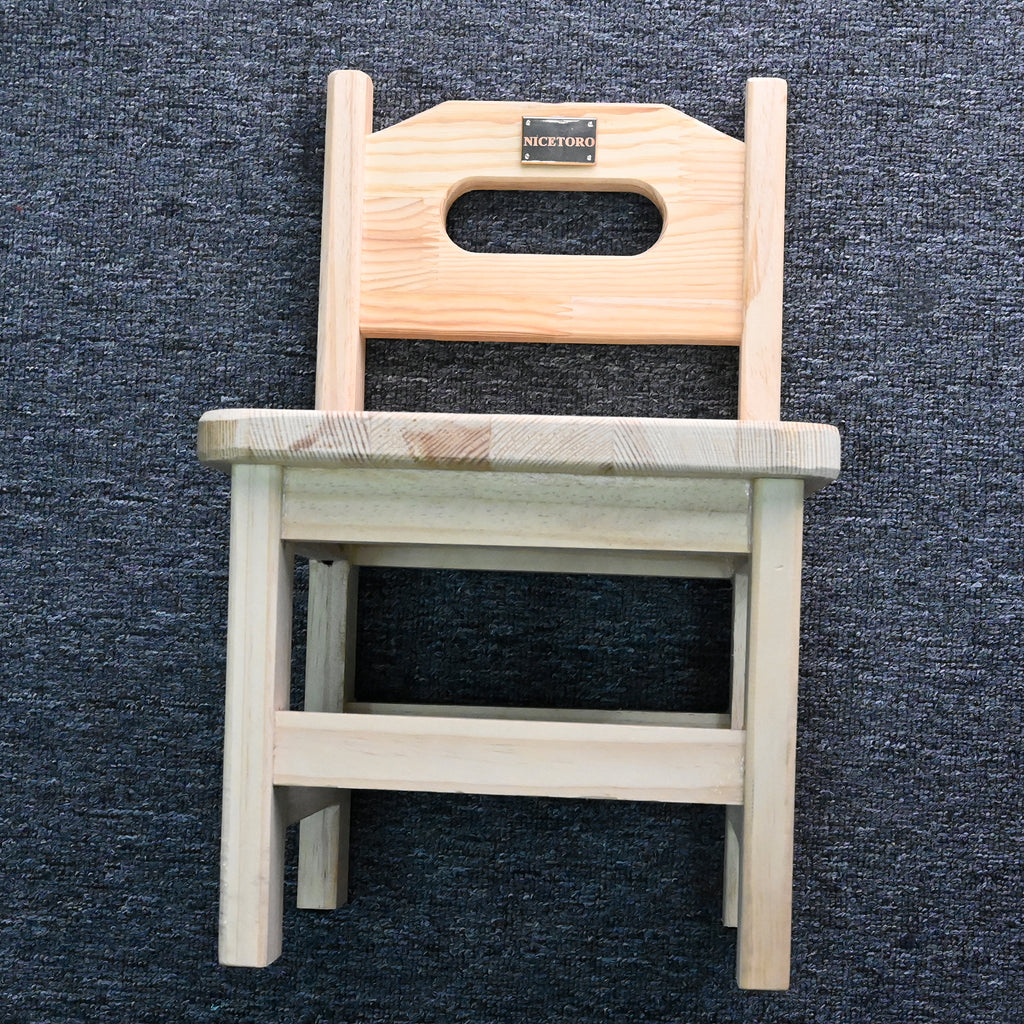 NICETORO Wood Chair With backrest