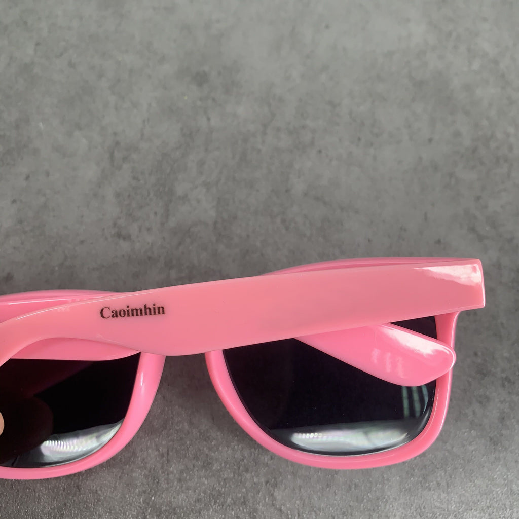 Caoimhin Fashion Retro Round Glasses Personalized Sunglasses in Pink