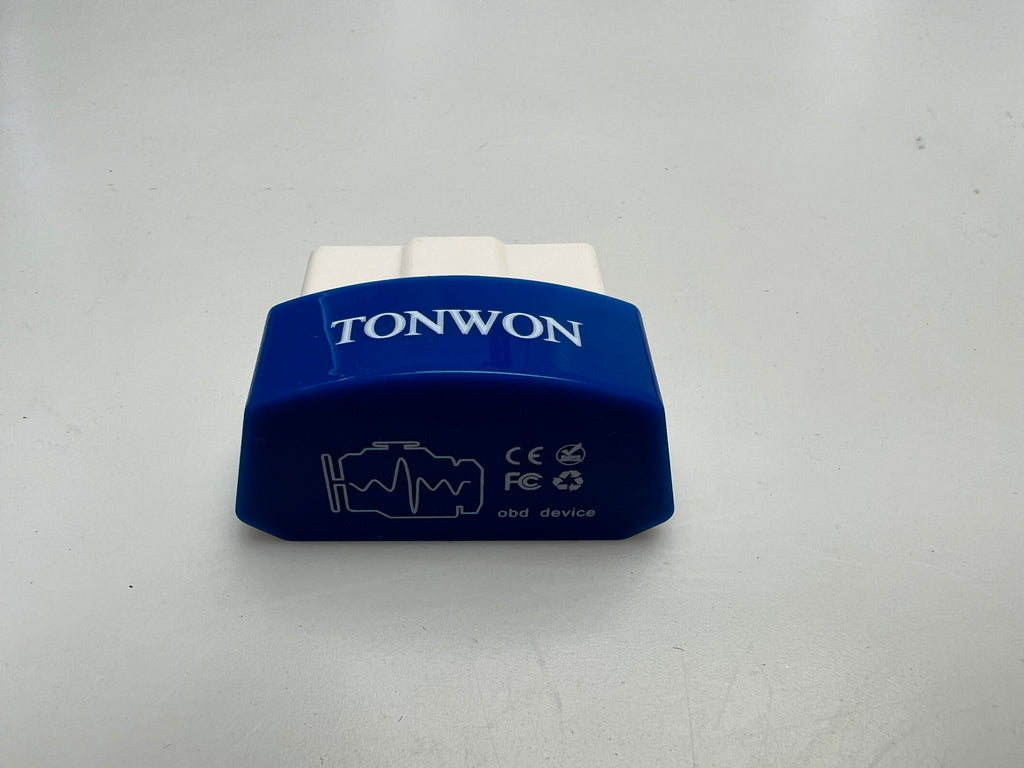 TONWON Mini Car Bluetooth OBD II Scanner, Code Reader Universal for iOS and Android, Blue