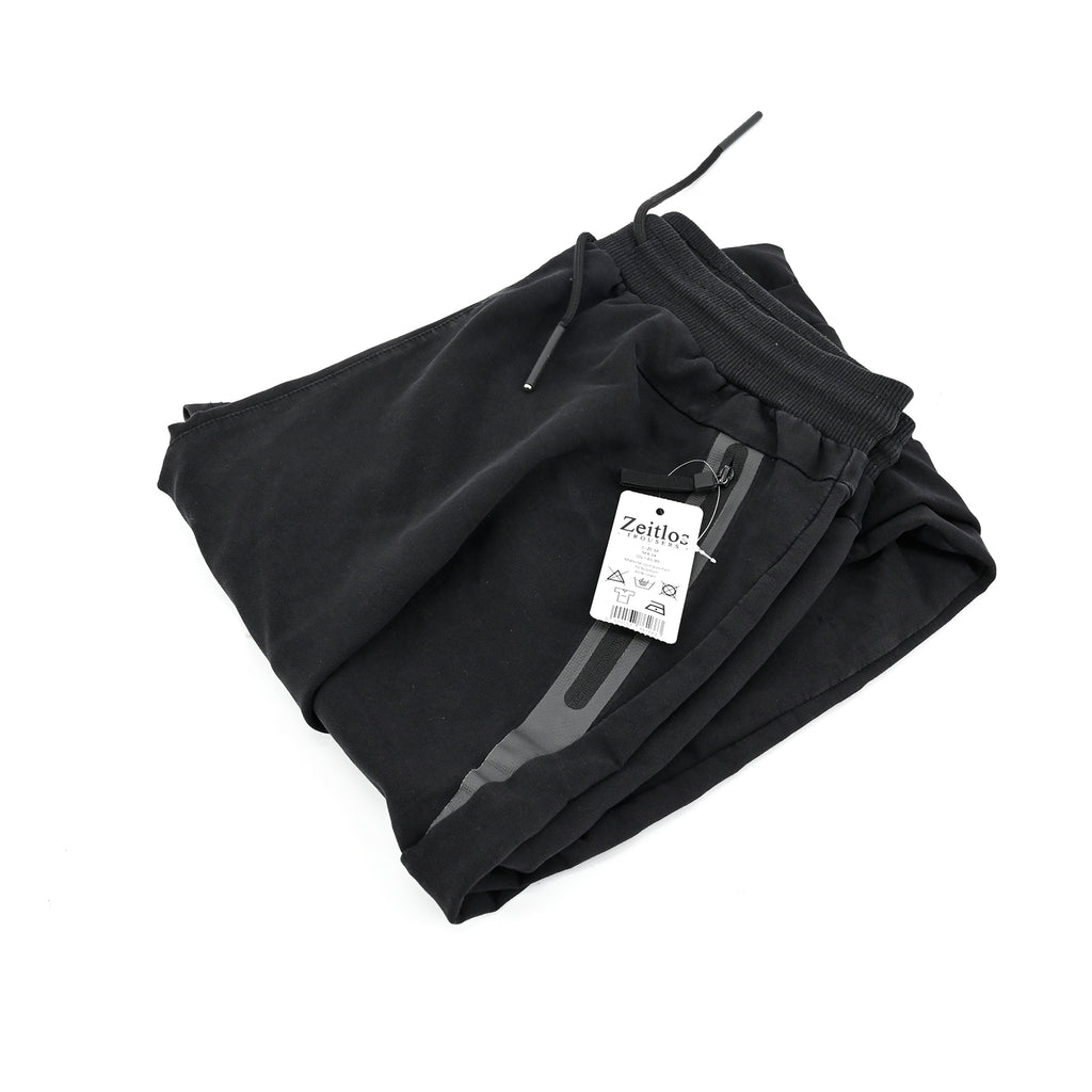 Zeitlos Joggers Slim Fit Trousers in Black