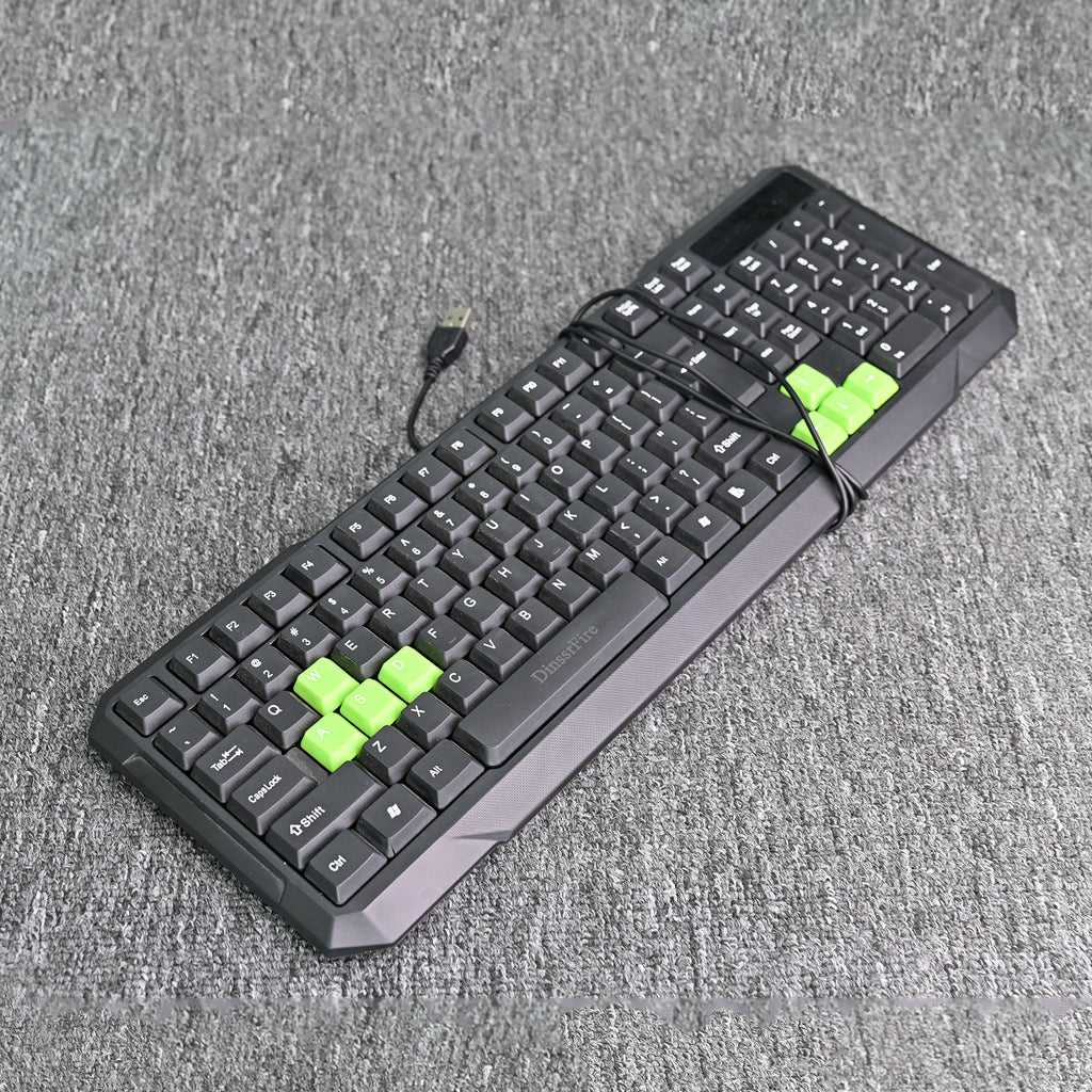 DinssrFire Wired Computer Keyboards in Black