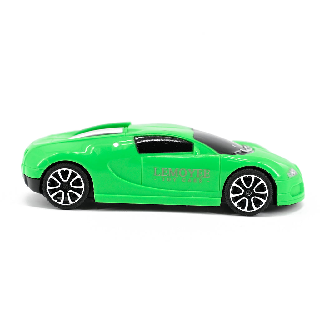 LEMOYEE Pull Back Toy Car for Kids in Green