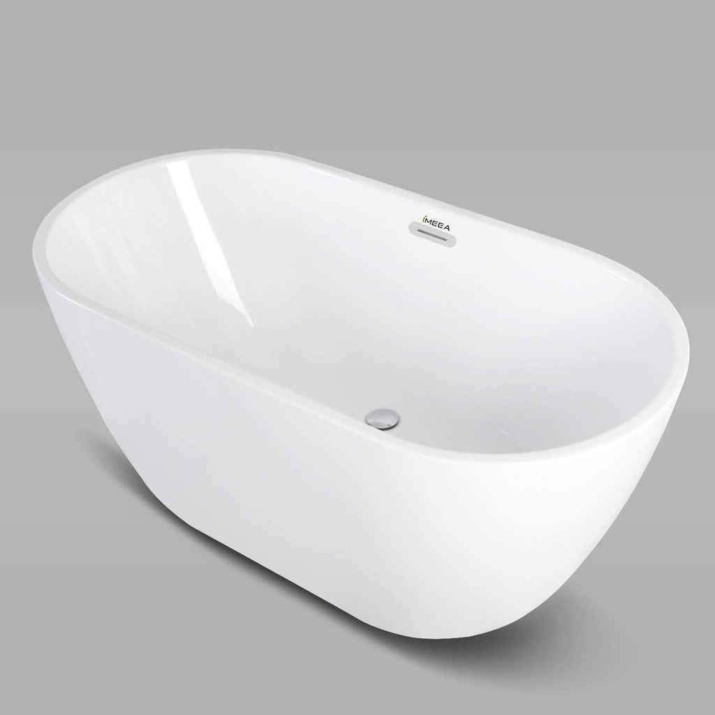 IMEEA Freestanding Bathtub Contemporary Soaking Tub