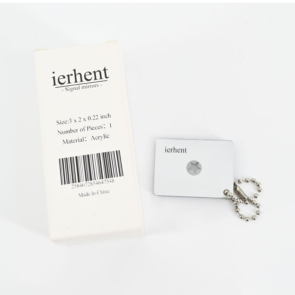 ierhent Survival Mirror Signal Mirror Outdoor Survival Signal Mirror