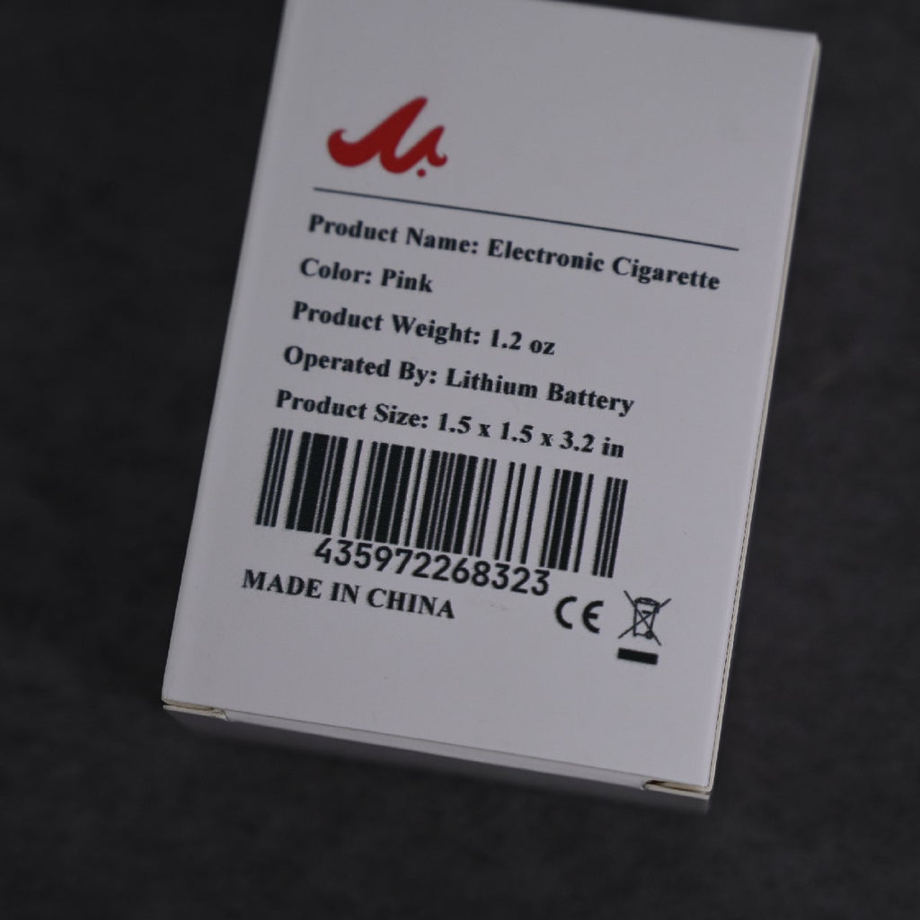 Light Nicotine Fruit Flavor Content E-cigarettes in Pink