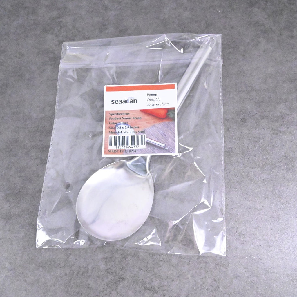 Seaadan1985 Household Stainless Steel Spoon Short Handle Soup Spoon