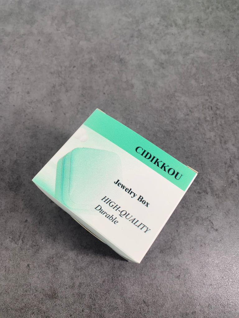 CIDIKKOU Jewelry Organizer Box Travel Accessories Girls Jewelry Earrings Ring Bracelet Storage Case In Blue