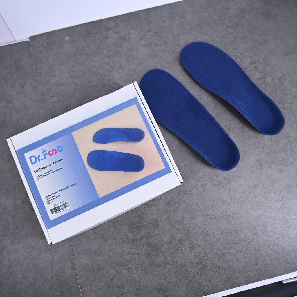 Dr. Foot Flat Feet Arch Support Insoles for Flat Feet, Plantar Fasciitis for Adult